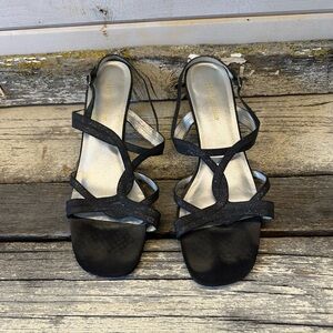 Naturalizer | Black Sparkly Strappy Heels